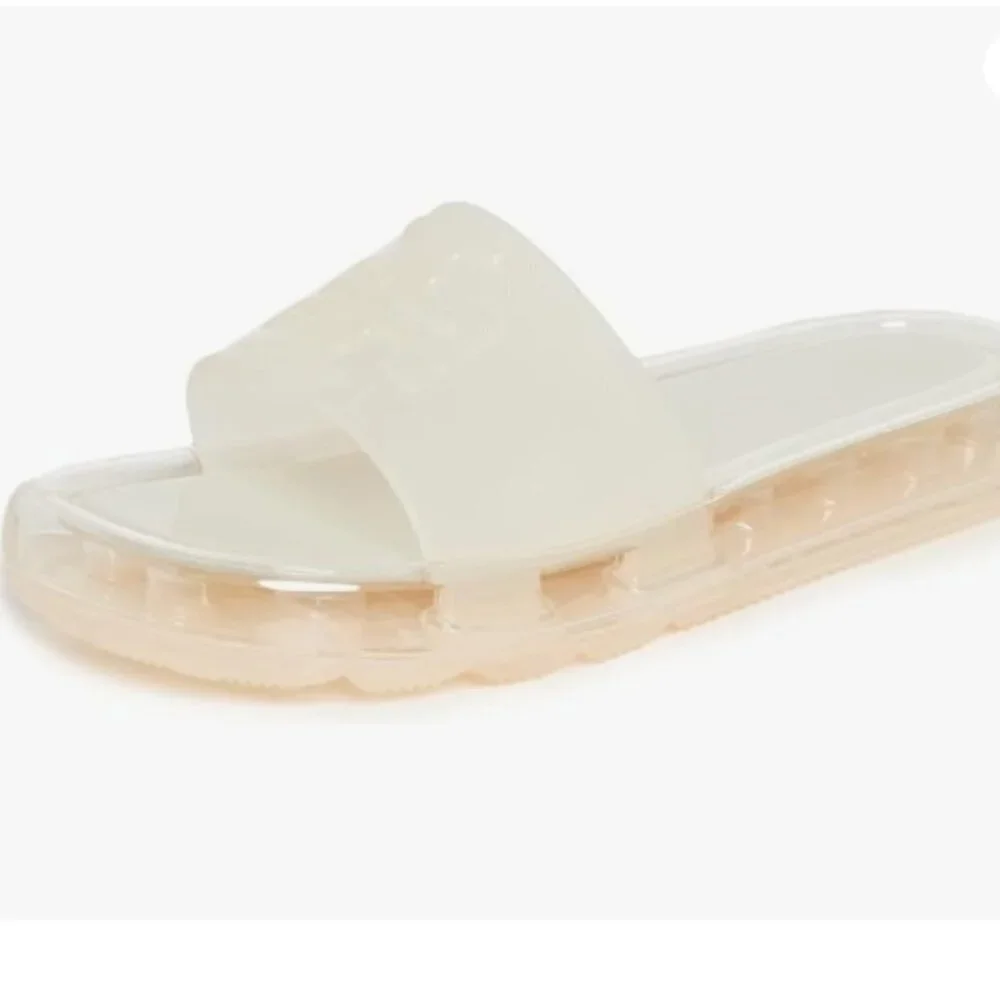 Tory Burch Bubble Jelly Slide Sandals | New Ivory | Size 9 | NWT